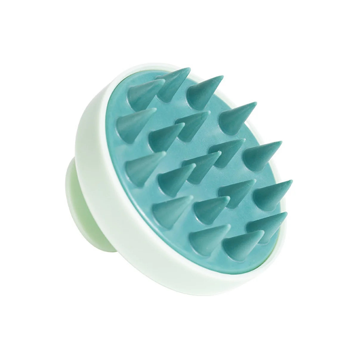 1Pcs Silicone Scalp Massager and Shampoo Brush, Manual, No Fragrance, ABS Plastic Handle, Plastic Bristles, Suitable for Normal